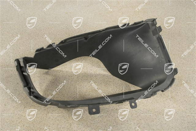 Air duct / guide 3,0L 245kW / 3,6L 309kW / Diesel 3,0L 155/176/180/190/193kW / Diesel 4,2L, Satin black, R