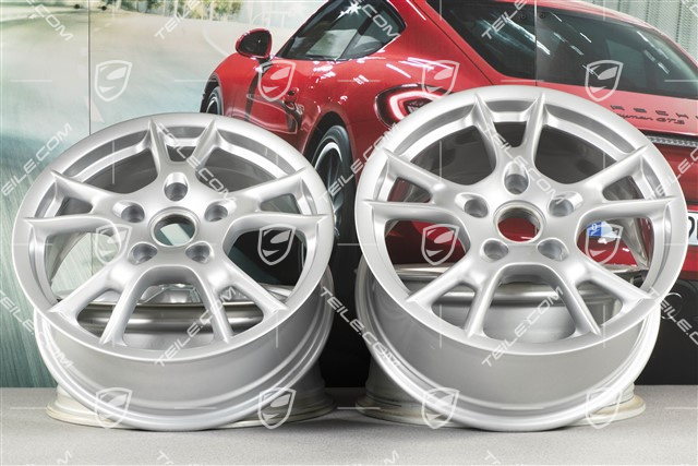 17-inch wheel set Boxster II, 6,5J x 17 ET55 + 8J x 17 ET40