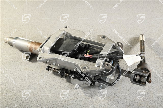Steering column, complete with steering shaft