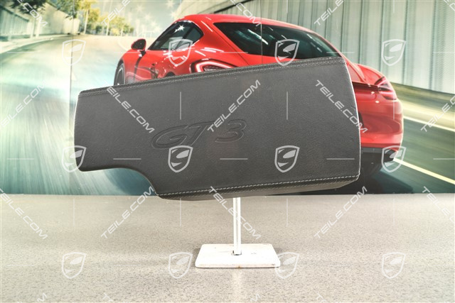 Lid outer, Leather, Black, GT3