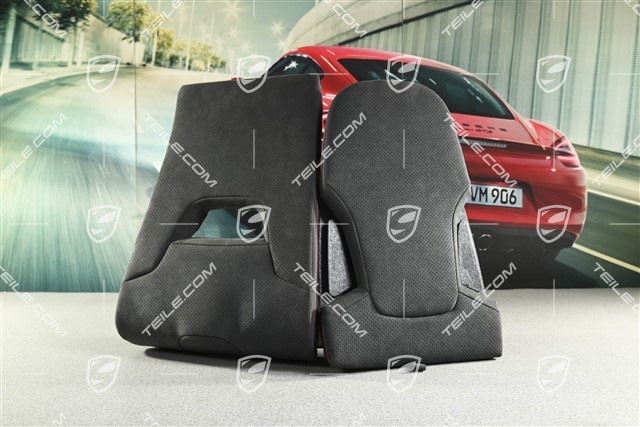 Seat cushion and backrest, 3D printed body-shaped bucket seat with medium degree of hardness