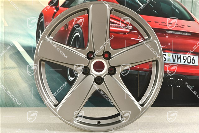 19-inch wheel rim "SportClassic", 8J x 19 ET21, Platinum satin-matt