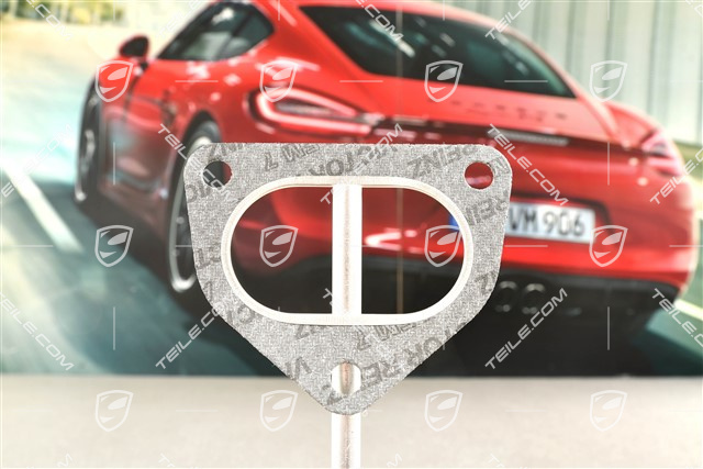 Gasket between exhaust manifold and front muffler, L=R
