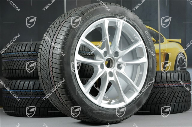 19" Koła zimowe, komplet "Panamera S", felgi 9J x 19 ET64 + 10,5 J x 19 ET62 + opony zimowe Continental ContiWinterContact PS830 P 265/45 R19 + 295/40 R19