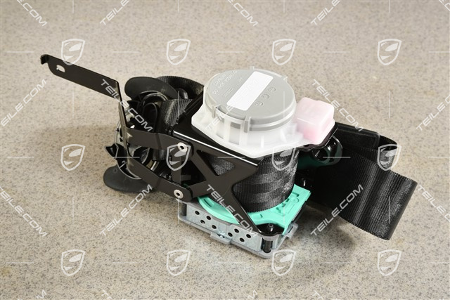 Seat belt, Black, front, R