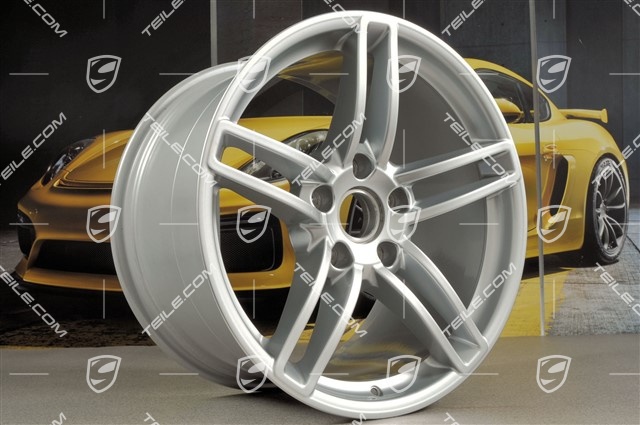 19-inch disc wheel Felge Carrera, 11J x 19 ET48, Brilliant silver