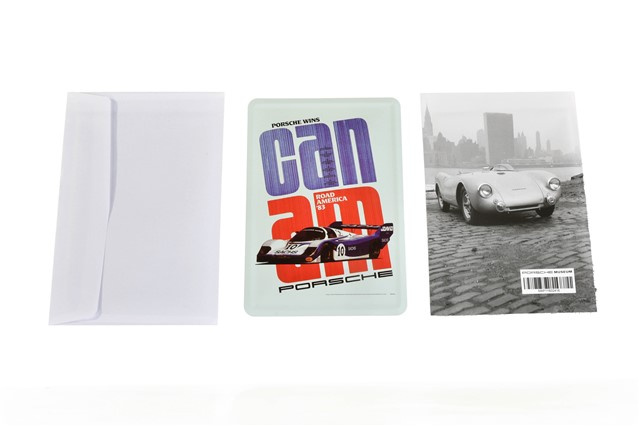 Porsche Blechkarte CanAm Road America 956 10 cm x 15 cm