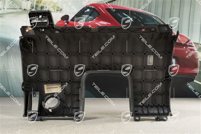 Dashboard trim lower part, Leatherette, Black