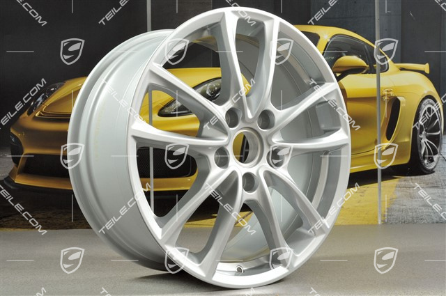 19" Felga Panamera S, 9J x 19 ET64, brylantowy srebrny