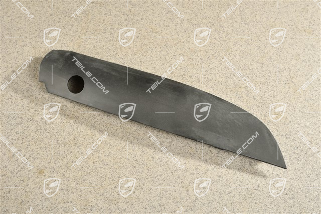 Front bumper lower trim, Satin black, R