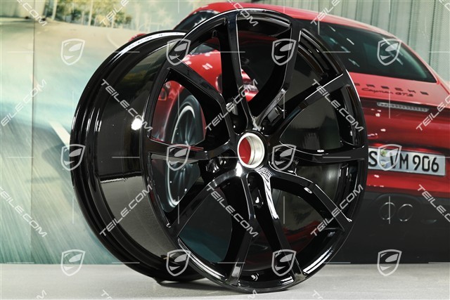 21" Felge Cayenne Exclusive Design, 11J x 21 ET49, schwarz hochglanz