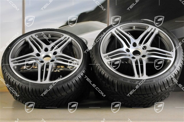 19" Winterräder Satz Turbo (4 Felgen + 4 Reifen), 8,5J x 19 ET56 + 11J x 19 ET51, 235/35R19 + 295/30R19, RDK Sensoren