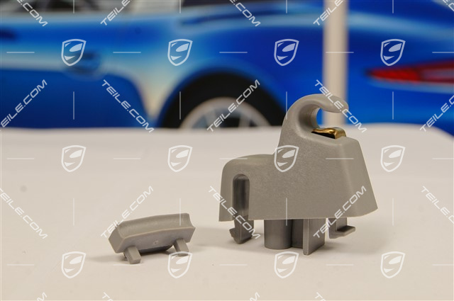 Sun visor Sunshade housing/ mounting, Steel grey, R