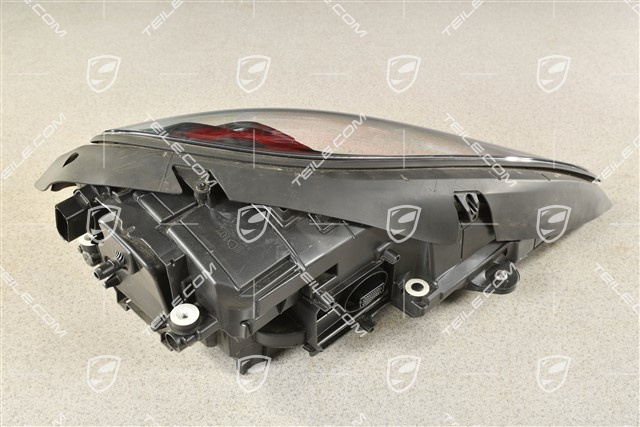 LED-Scheinwerfer, schwarz, Glas zerkratzt / Streifen im Scheinwerfer, L