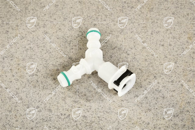Headlamp cleaning system hose adapter / quick coupling