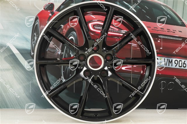 20" Felge Cayenne Design, 10,5J x 20 ET55, schwarz hochglanz