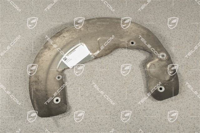 Front axle disc brake protective plate, 18", R