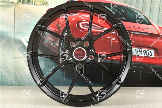 20+21-inch Carrera lightweight wheel rim set, 8,5J x 20 ET50 + 11,5J x 21 ET67, black satin matt
