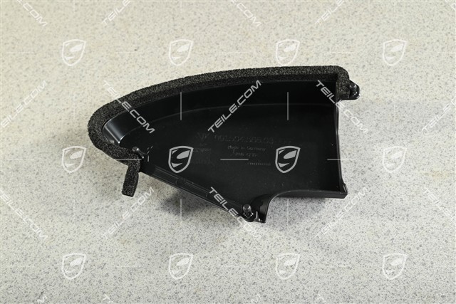 Engine compartment cover, lateral, black