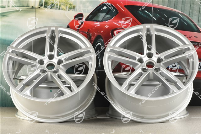 19"-inch alloy wheel set Macan Turbo/Sport Design, 8,5J x 19 ET21 + 9J x 19 ET21