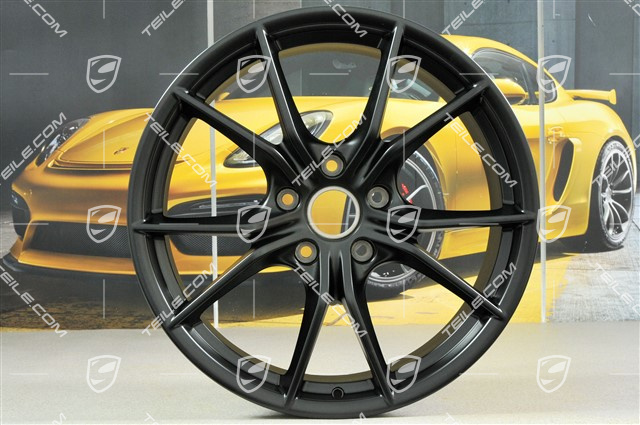 20" Felge Carrera S (IV), 8,5J x 20 ET49, in Schwarz Seidenmatt
