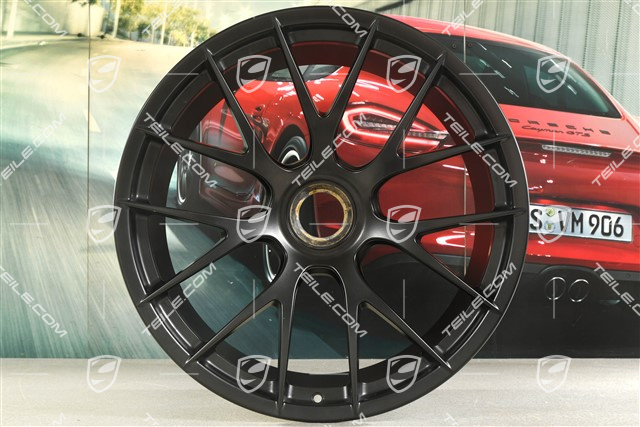 GT2RS / GT3RS Magnesium Felge, Zentralverschluss, 12,5J x 21 ET48, schwarz seidenmatt