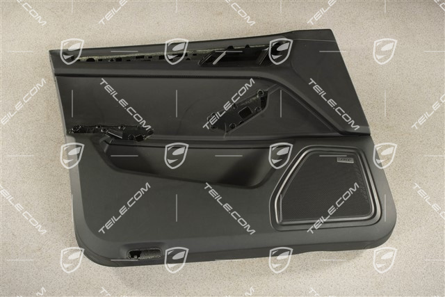 Tuerverkleidung / Türverkleidung, Vorne, Leder Schwarz, Bose, L