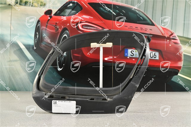 Sport Design / GTS, Rear bumper cover trim exhaust pipe, Black matte, L