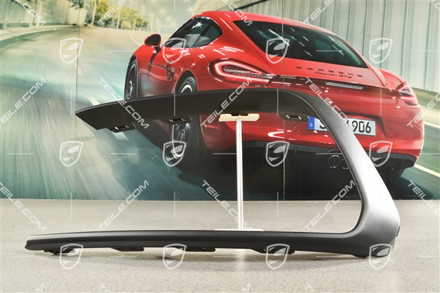 Front bumper Cover trim, Black matte, R