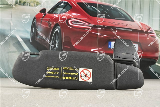Sonnenblende, Cabrio, Kunstleder, schwarz, L