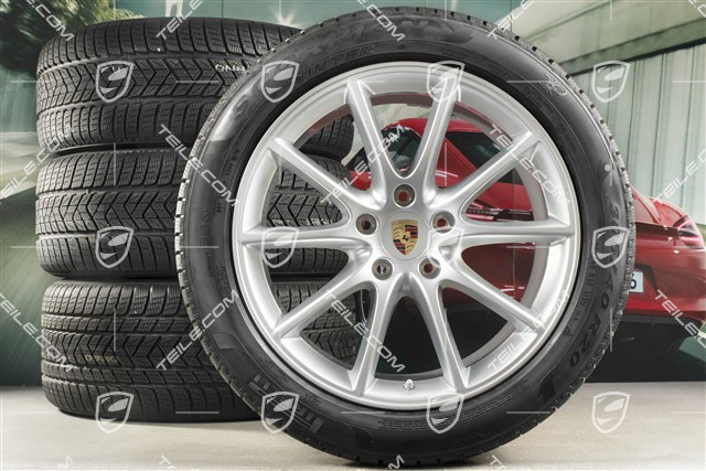 20-inch Cayenne COUPE Design winter wheel set, rims 9J x 20 ET50 + 10,5J x 20 ET55 + NEW Pirelli winter tyres 275/45 R20 + 305/40 R20, with TPMS
