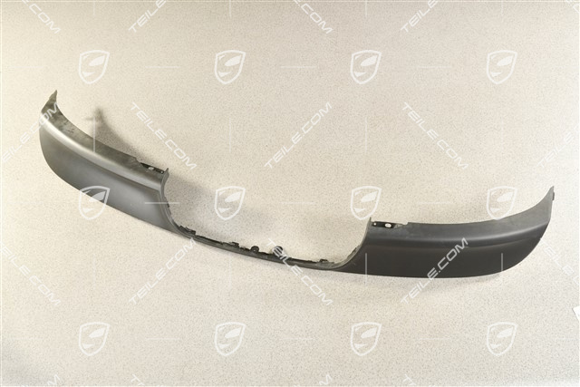 Rear bumper lower cover / spoiler, sports exhaust system, black matte