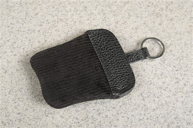 Porsche Classic Schlüssel-Etui, mit geprägtem Porschewappen, Cordsamt