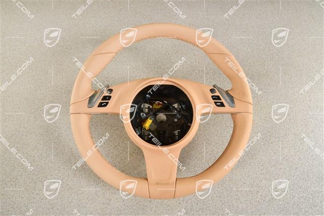 Multifunction steering wheel, heated, Smooth Leather, Luxor Beige