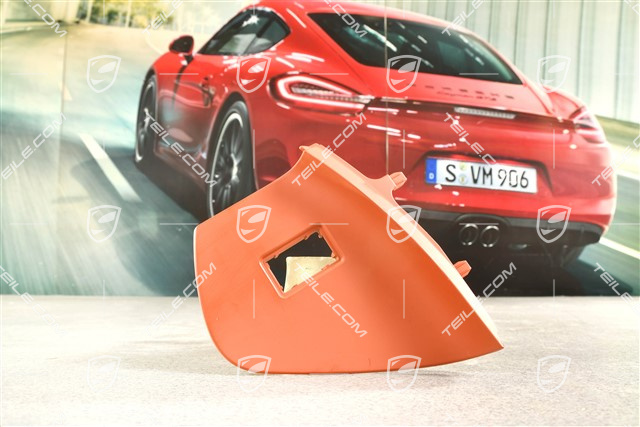 Dashboard trim lower part side cover, Airbag switch-off, Terracotta, R