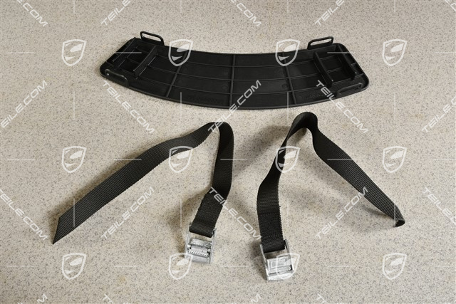 Hitzeschutz für Fahrradständer, mit Spanngurten