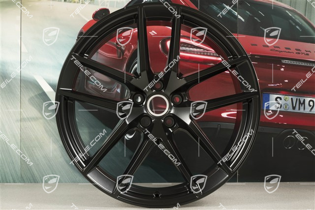 20-inch wheel rim "Macan S" 9J x 20 ET26, in black satin mat