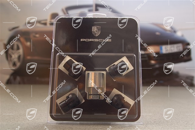 Alloy locking wheel nut set, 4 pieces Alloy locking wheel nut set, 4 pieces