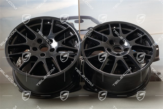 20" Felgensatz RS Spyder, 9,5 J x 20 ET 65 + 11 J x 20 ET 68, schwarz