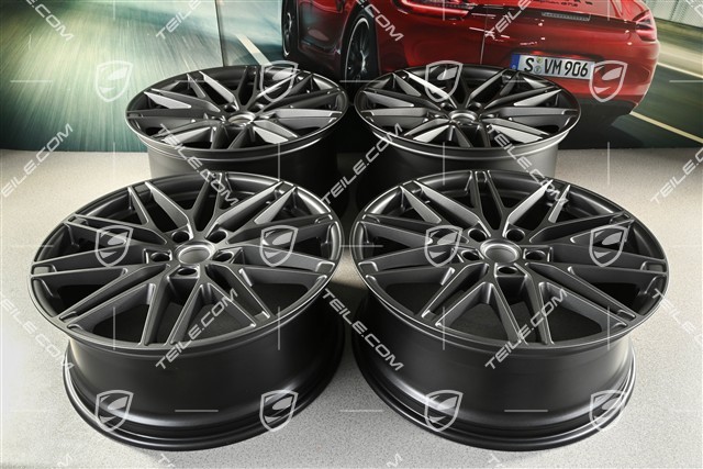 22" Macan RS Spyder Design wheel set, 9J x 22 ET29 + 11J x 22 ET47, vesuvio grey