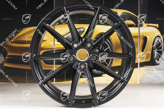 21-inch wheel rim Carrera S, 11,5 J x 21 ET67, black satin matt