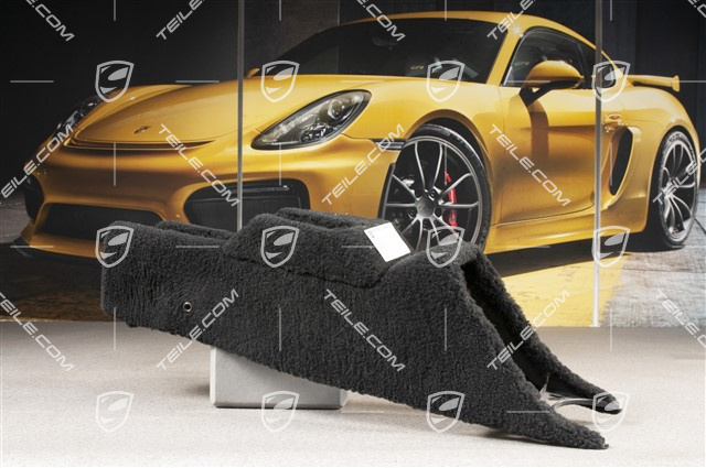 Centre console / tunnel, front part, cloth, Black