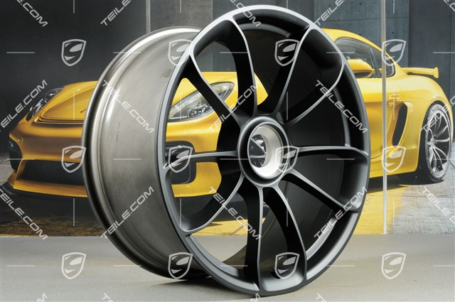 20" Felge GT3RS, mit GT3RS Schriftzug, 9,5J x 20 ET50, Schwarz-Matt