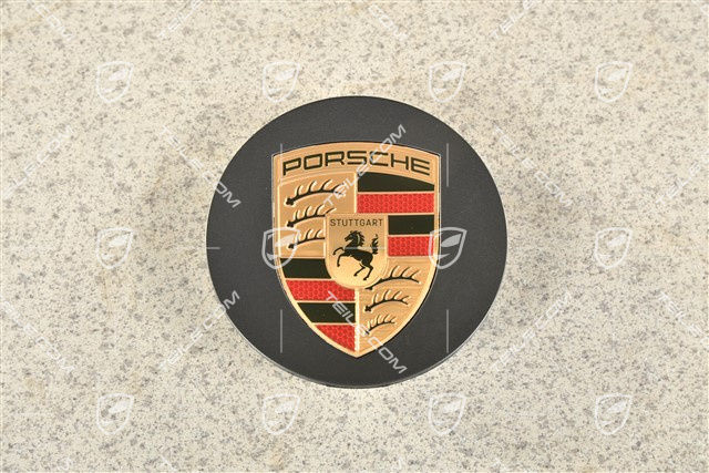 Hub cap, concave, colour emblem, antracite