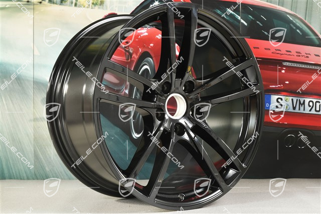 21-inch wheel rim Cayenne Turbo, 11J x 21 ET49, black high gloss