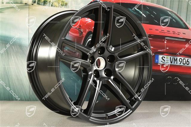 20-inch wheel rim "Macan Turbo", 10J x 20 ET19, BORBET, black satin mat