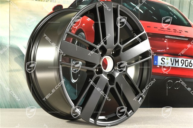 20" Komplet felg Panamera Design 2, 9,5J x 20 ET71 + 11,5J x 20 ET68, czarny satynowy półmat