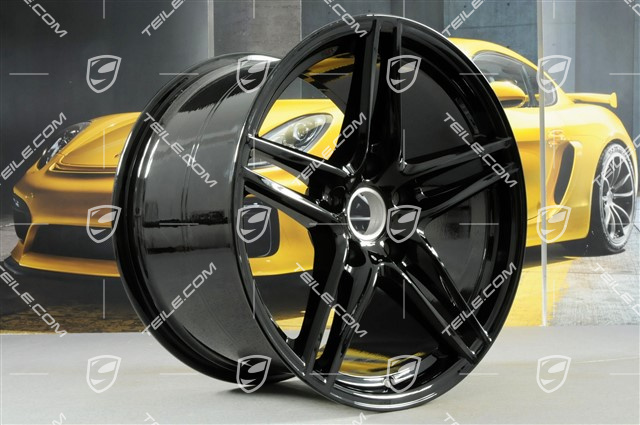 19-inch wheel rim Carrera VI, 11,5J x 19 ET56, black high gloss