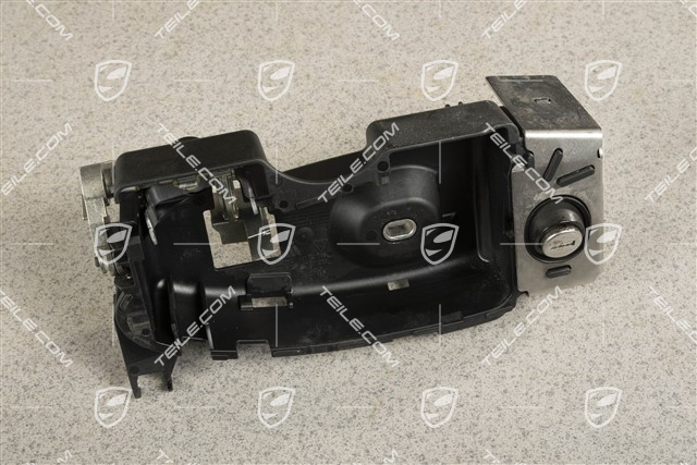 Halter Türaussengriff mit Schliesszylinder, L