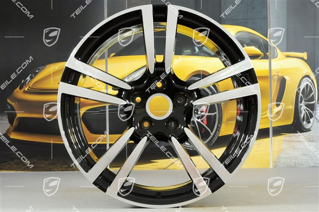 21" komplet felg "Turbo II, 10J x 21 ET50, czarny wysoki połysk